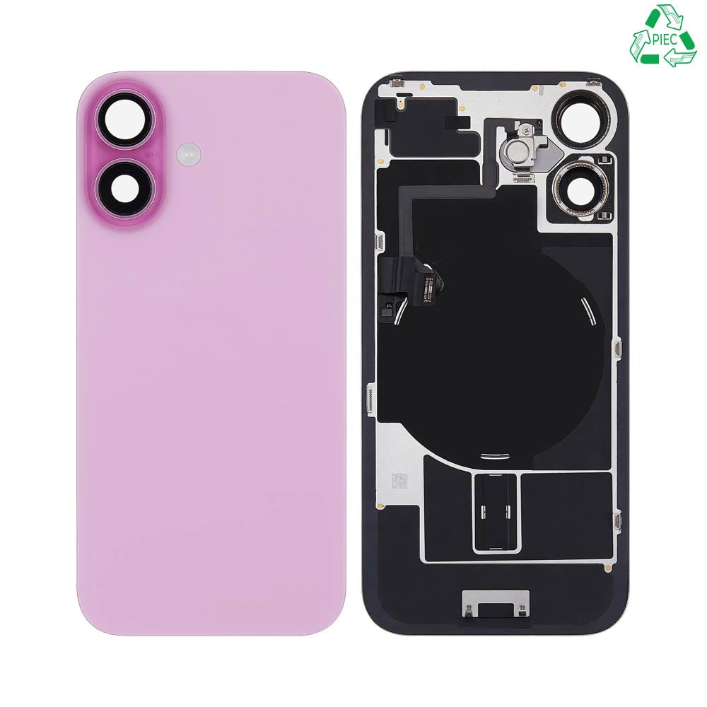 Vitre arrière iPhone 16 – Rose – Compatible