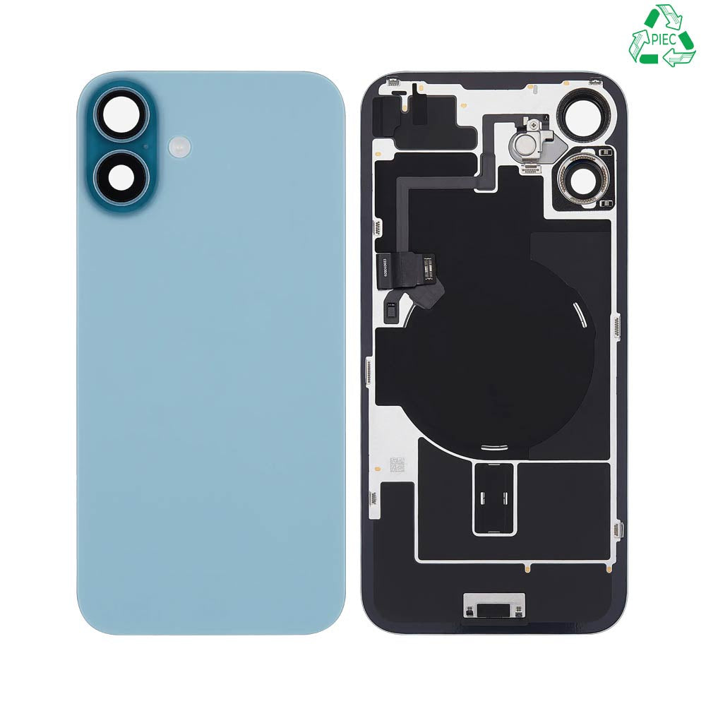 Vitre arrière iPhone 16 Plus – Bleu sarcelle – Compatible