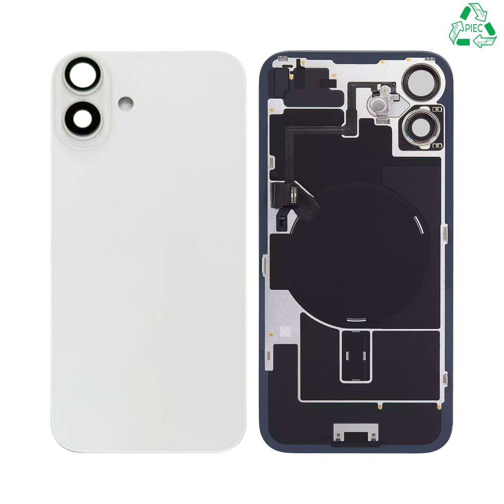 Vitre arrière iPhone 16 Grade A++ – Blanc – Original démonté