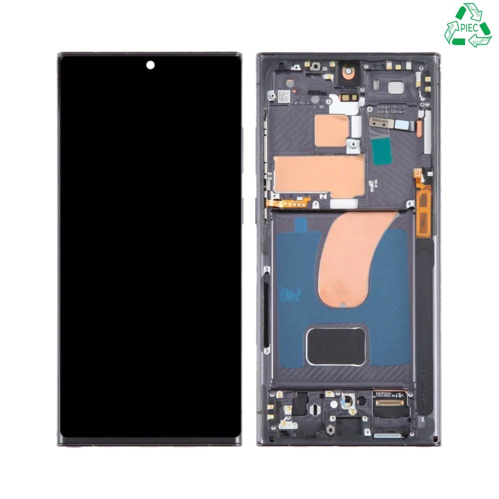 Écran complet avec châssis Galaxy S23 Ultra 5G – Noir – Original reconditionné