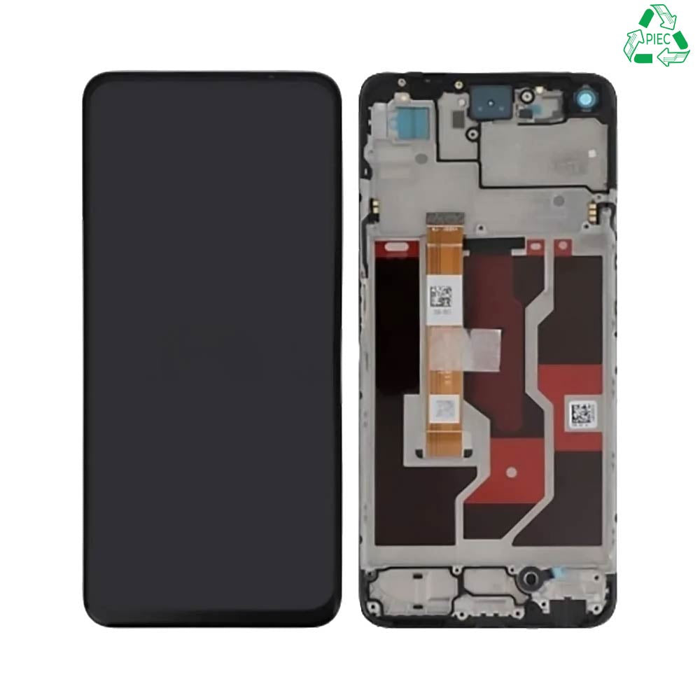 Écran complet avec châssis OPPO A96 4G – Noir – Qualité d'origine