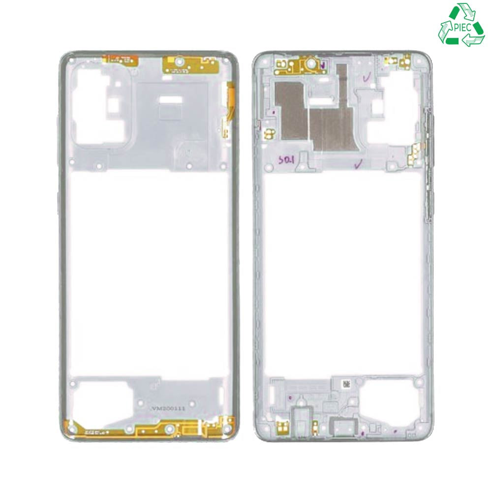 Châssis équipé Galaxy A71 – Argent prismatique – Original reconditionné