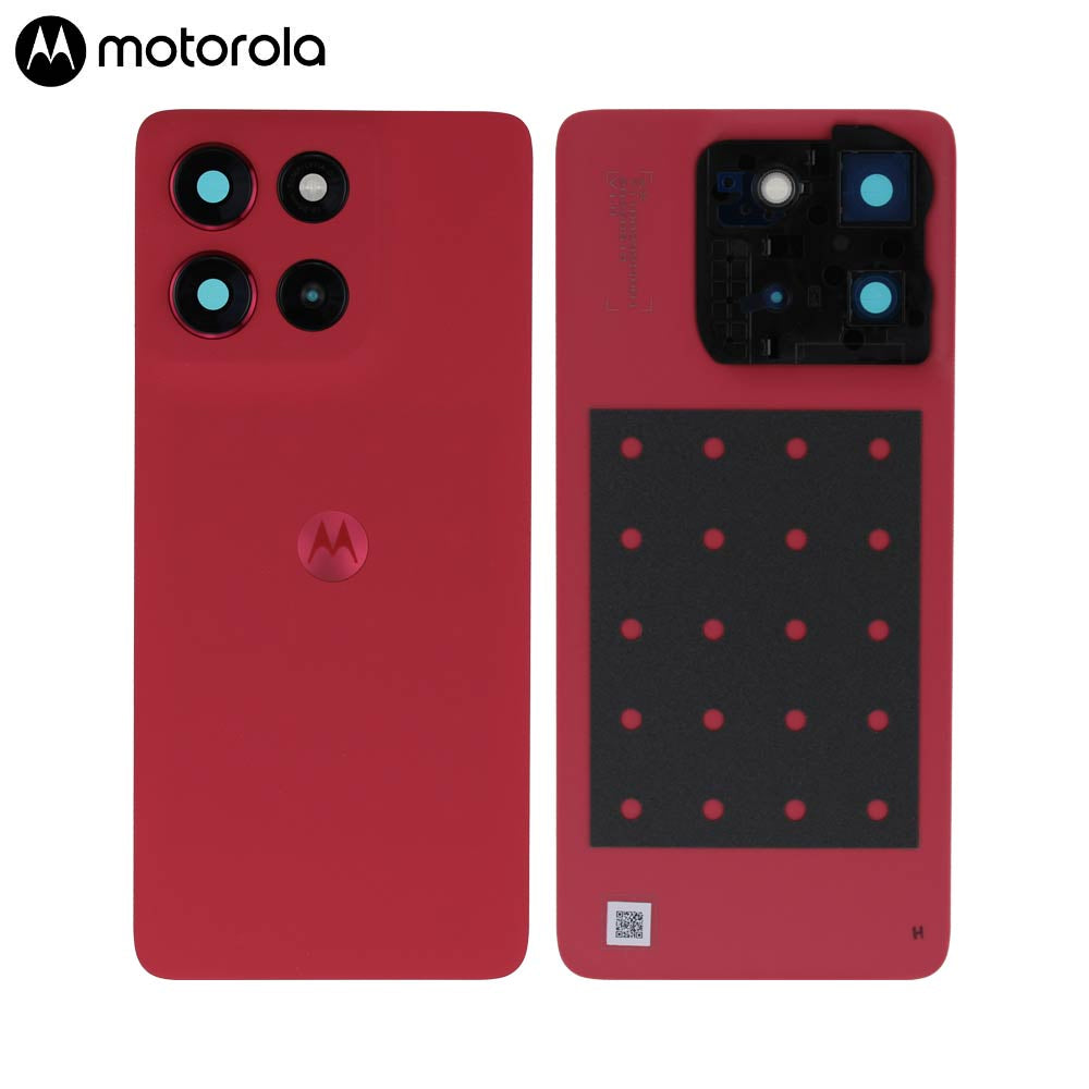 Vitre arrière Motorola Moto G86 5G – Rouge chrysanthème – Original