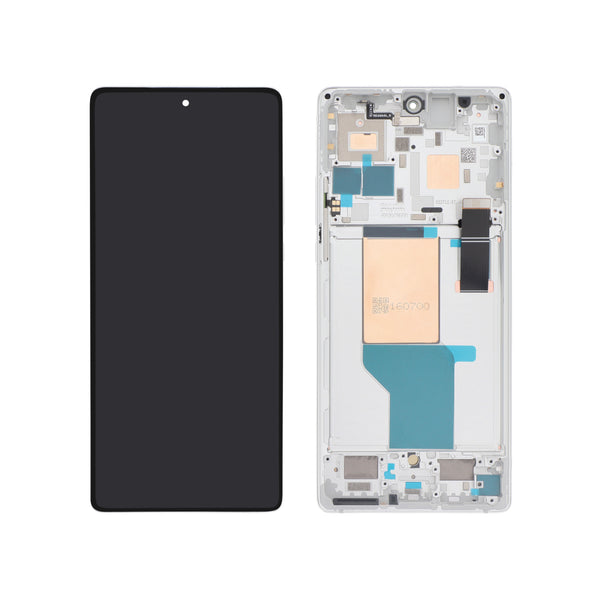 Écran complet Motorola Edge 30 Ultra – Blanc – Original Motorola (Service Pack)