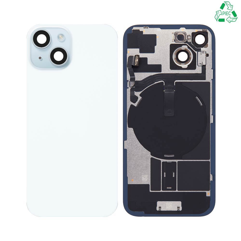 Vitre arrière iPhone 15 – Bleu – Compatible