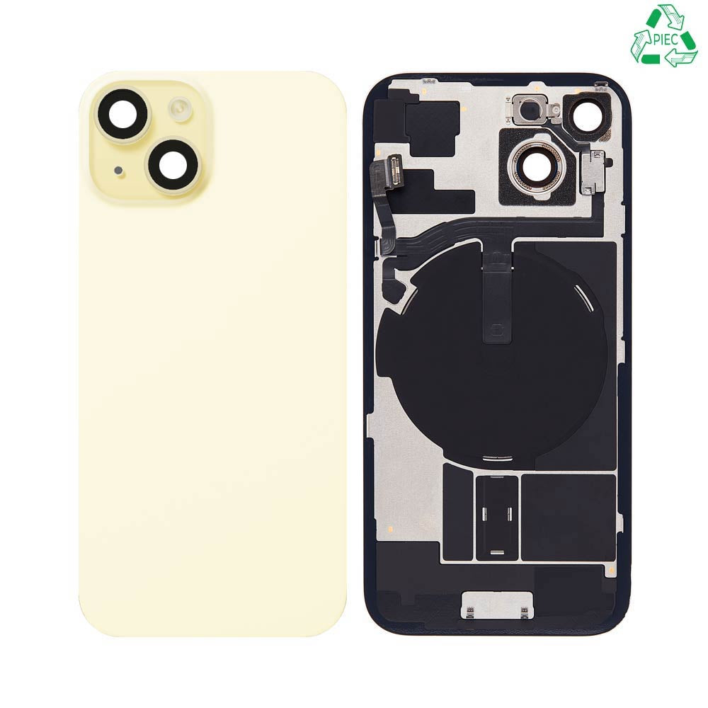 Vitre arrière iPhone 15 – Jaune – Compatible
