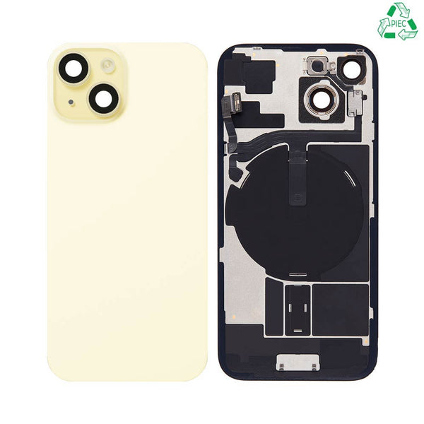 Vitre arrière iPhone 15 – Jaune – Compatible