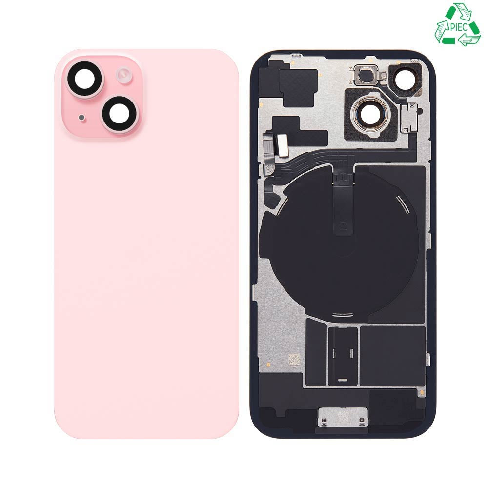 Vitre arrière iPhone 15 – Rose – Compatible