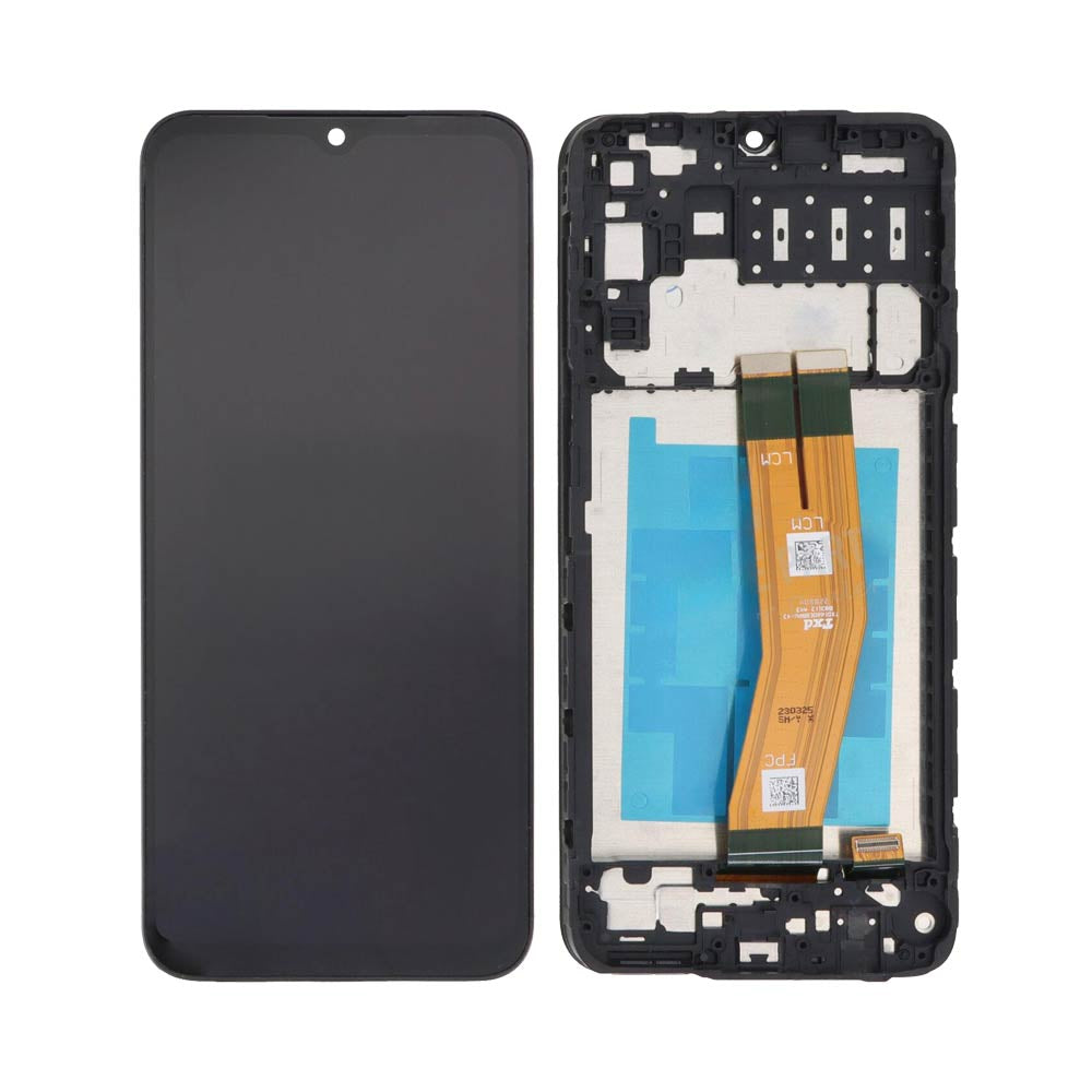 Écran complet avec châssis Galaxy A14 4G – Jaune – Qualité d'origine