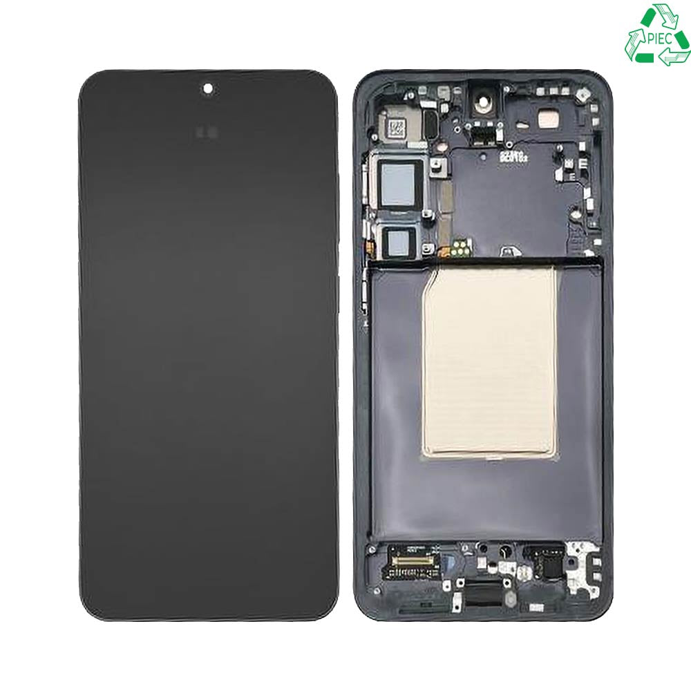 Écran complet avec châssis Galaxy S25 Plus – Noir absolu – Original démonté