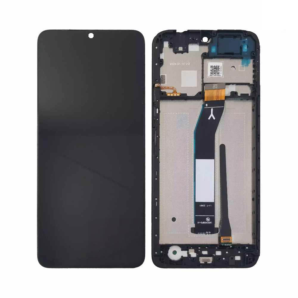 Écran complet avec châssis Xiaomi Redmi A3 – Noir – Qualité d'origine