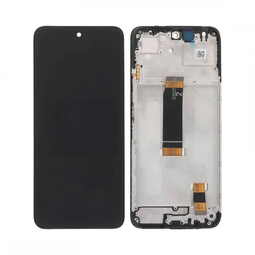 Écran complet avec châssis Xiaomi Redmi 13 4G – Noir – Qualité d'origine
