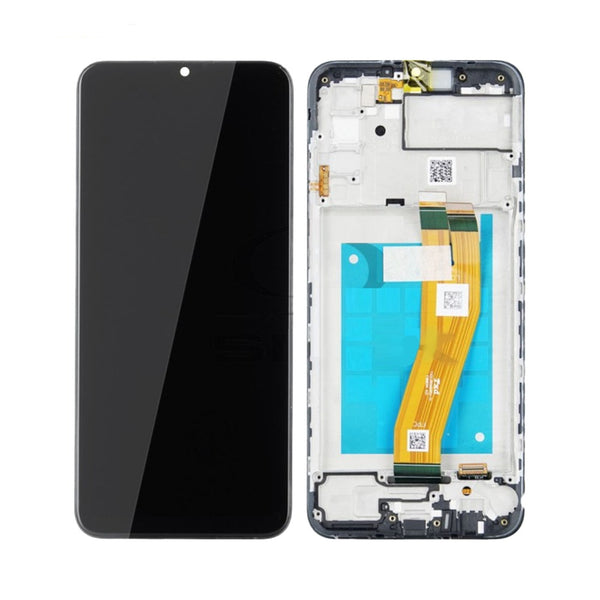 Écran complet avec châssis Galaxy A02s (Version NON EU) 160mm – Noir – Qualité d'origine