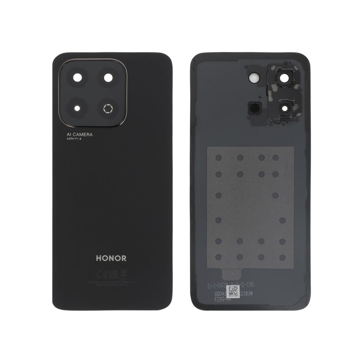 Vitre arrière Honor X6b – Noir – Original Honor (Service Pack)