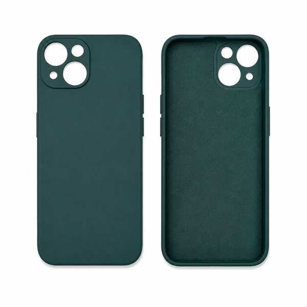 Coque silicone iPhone 14 Pro – Vert foncé