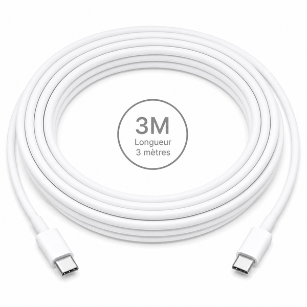Câble USB-C vers USB-C 3 m