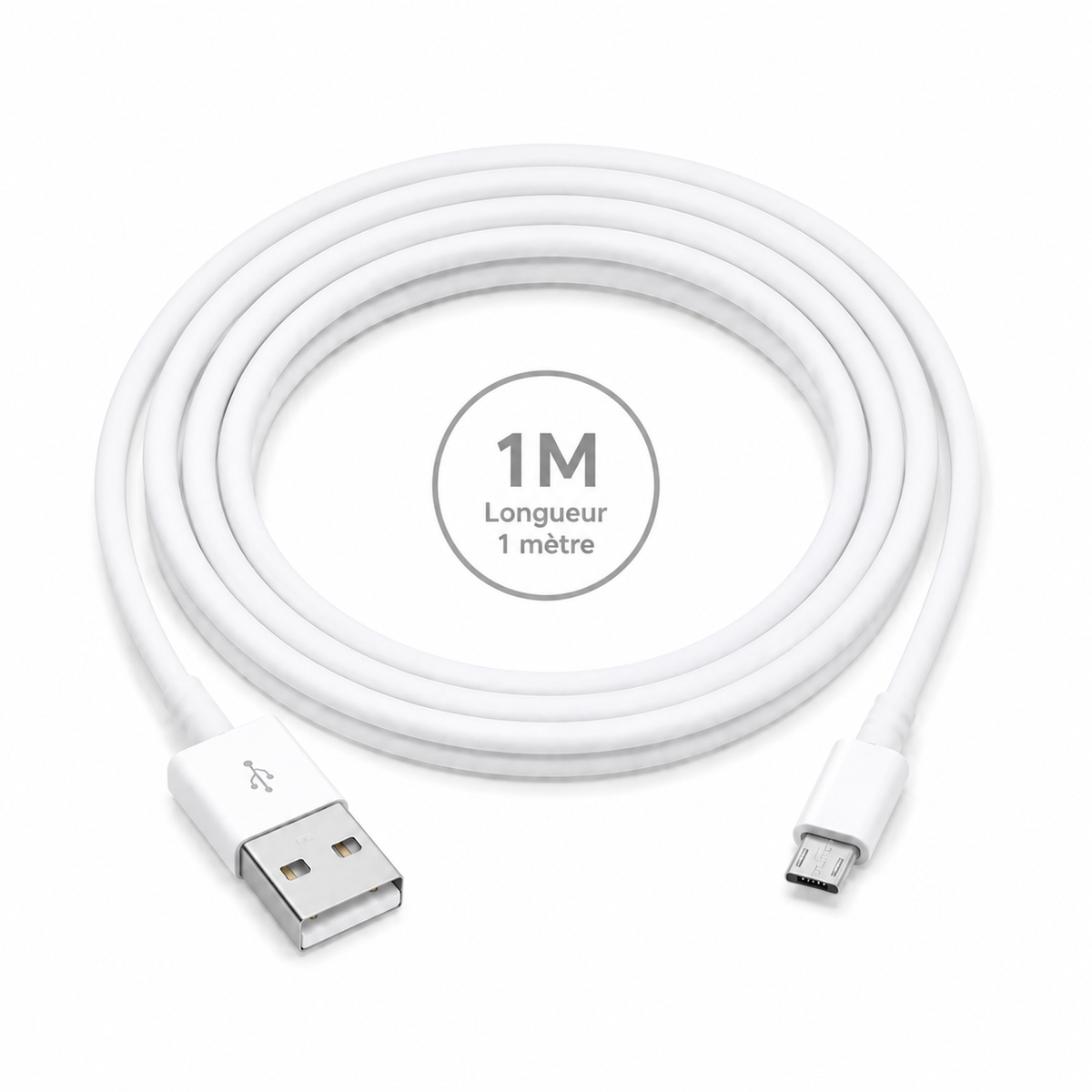 Câble USB-A vers Micro USB 1 m