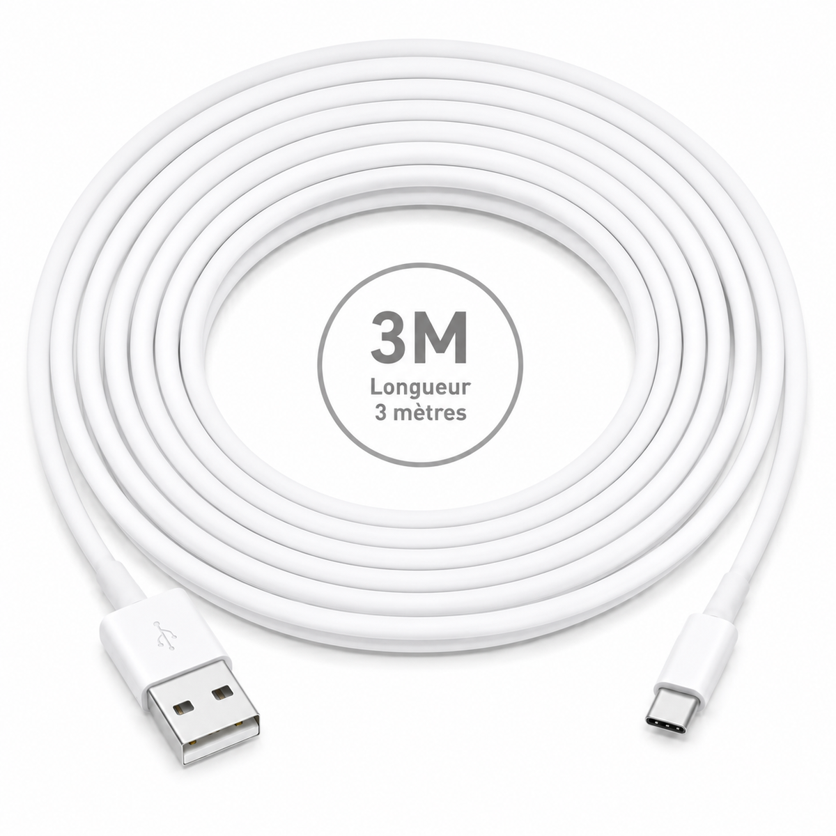 Câble USB-A vers USB-C 3 m