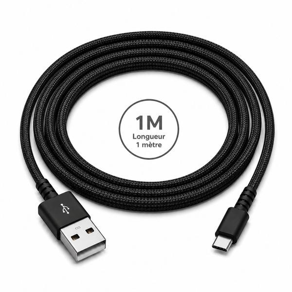 Câble USB-A vers USB-C 1 m renforcé