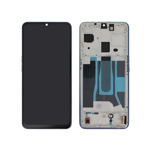 Écran complet Oppo Find X2 Lite – Bleu – Qualité d'origine – avec châssis