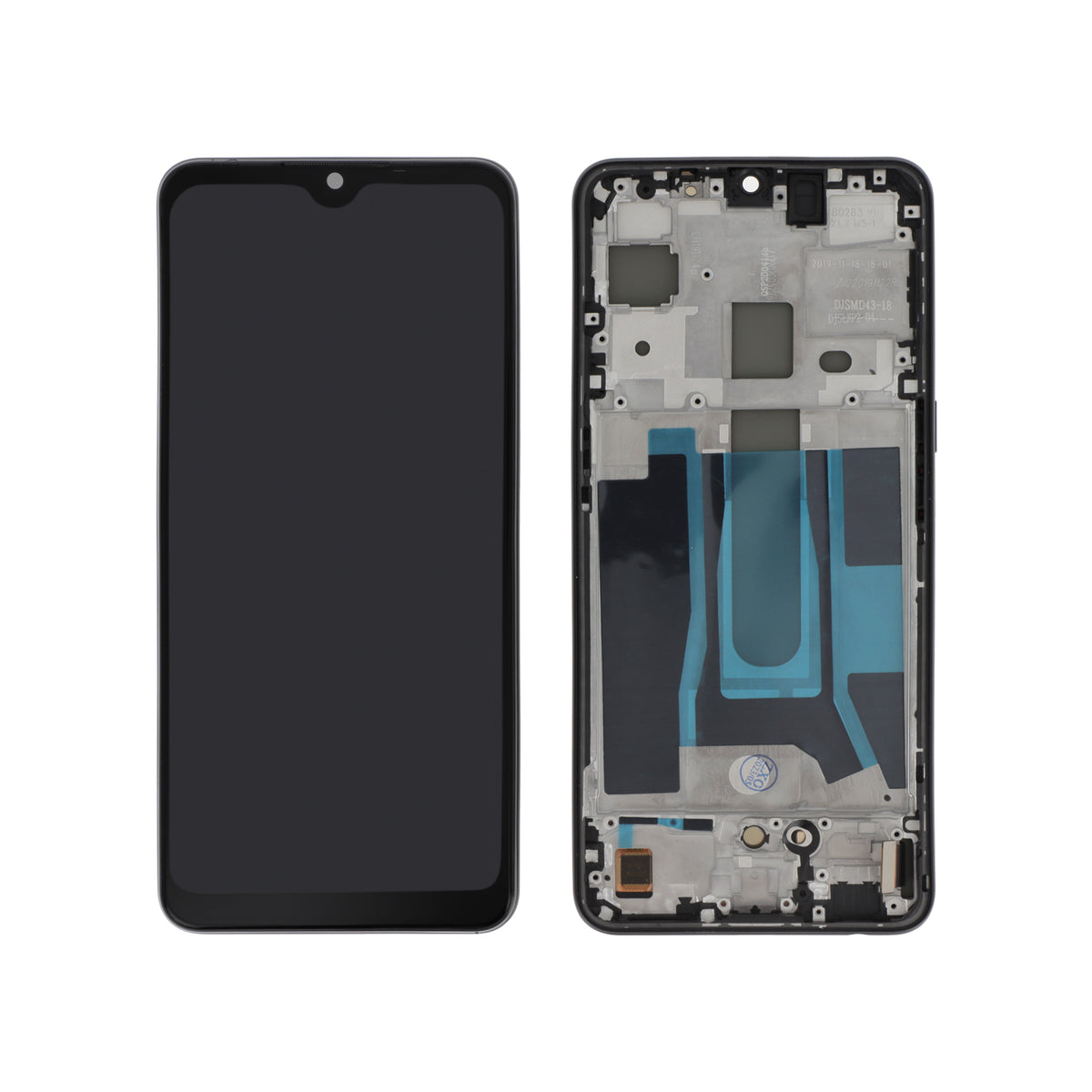 Écran complet Oppo Find X2 Lite – Noir – Compatible OLED – avec châssis
