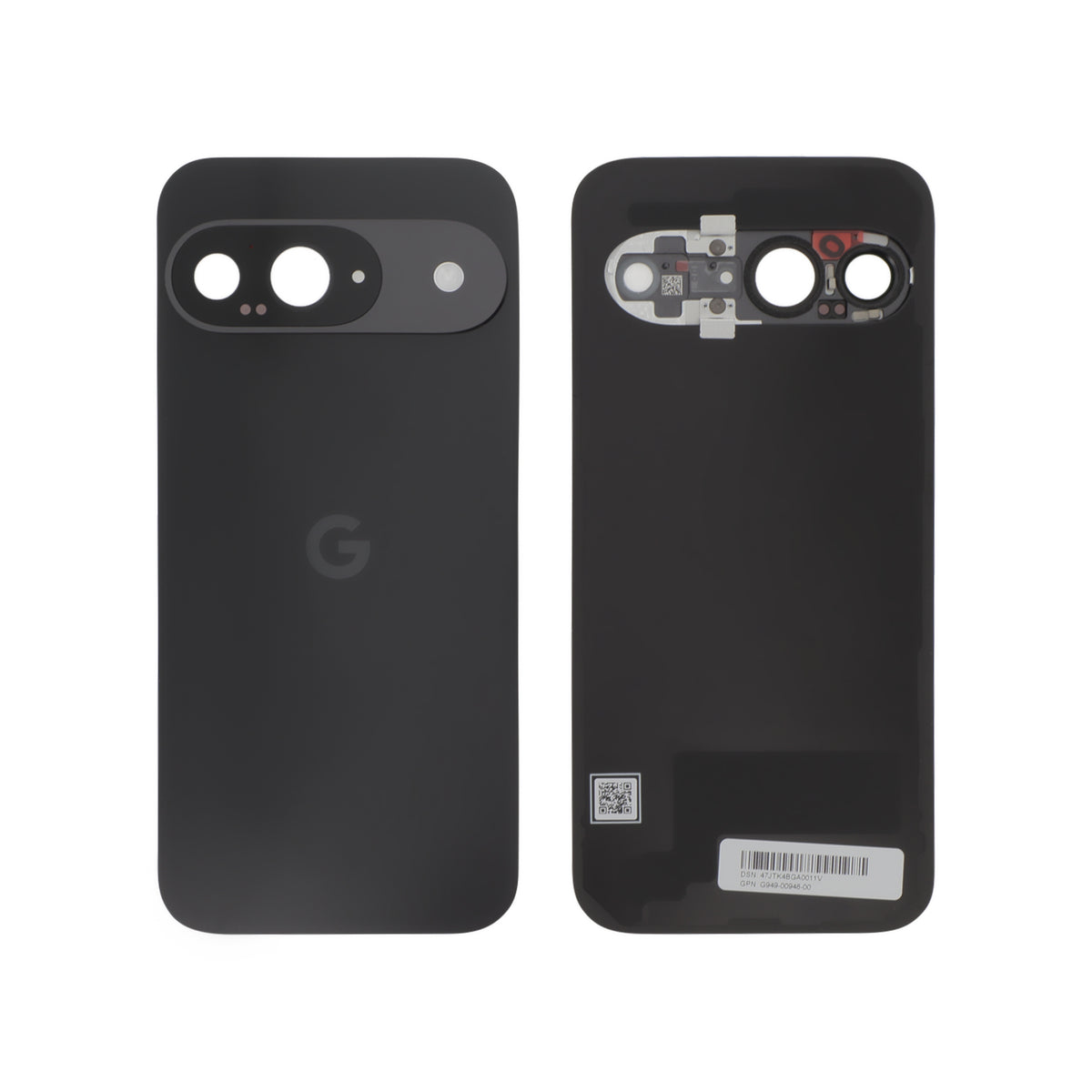 Vitre arrière volcanique Pixel 9 – Noir – Original Google (Service Pack)