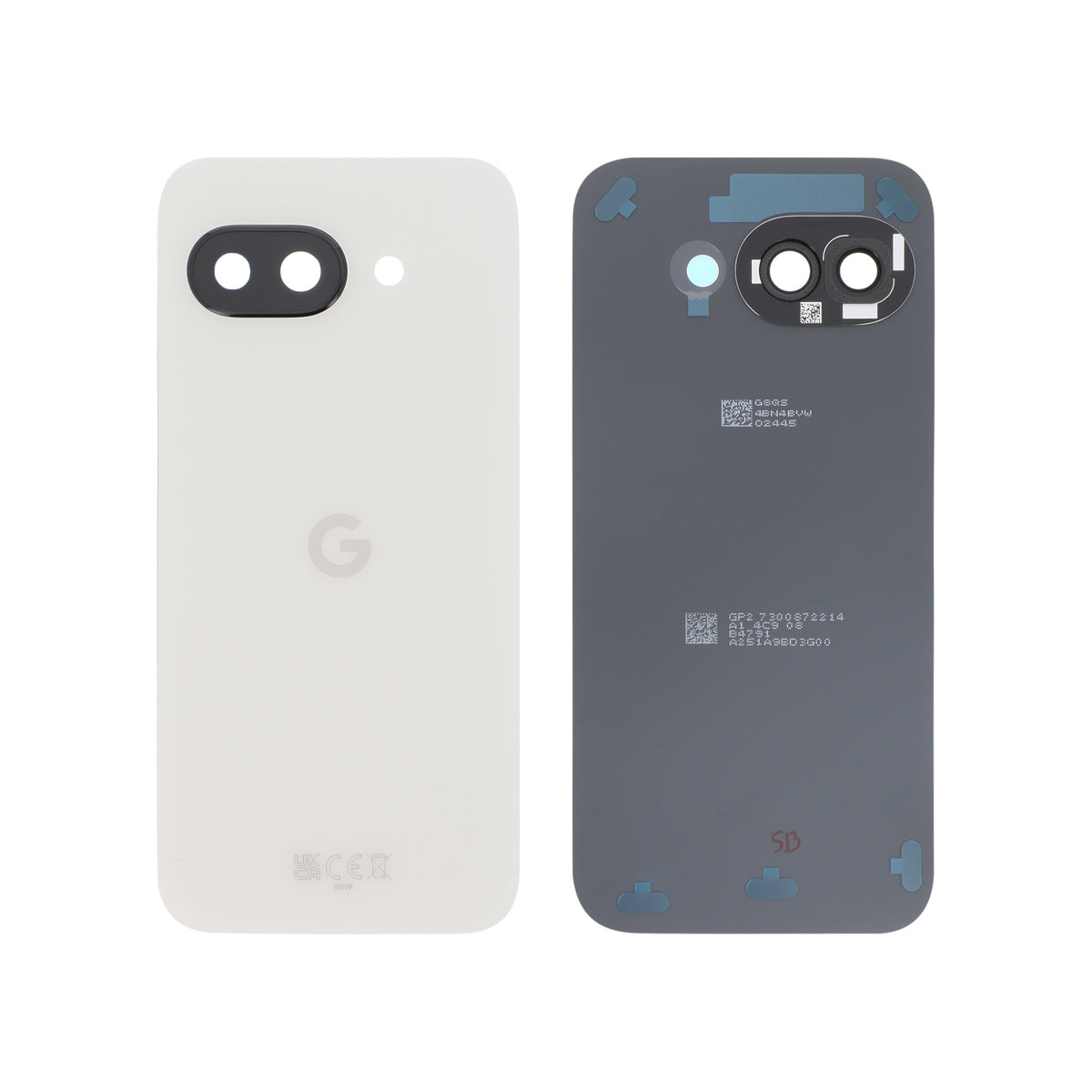 Vitre arrière Pixel 9a – Porcelaine – Original Google (Service Pack)