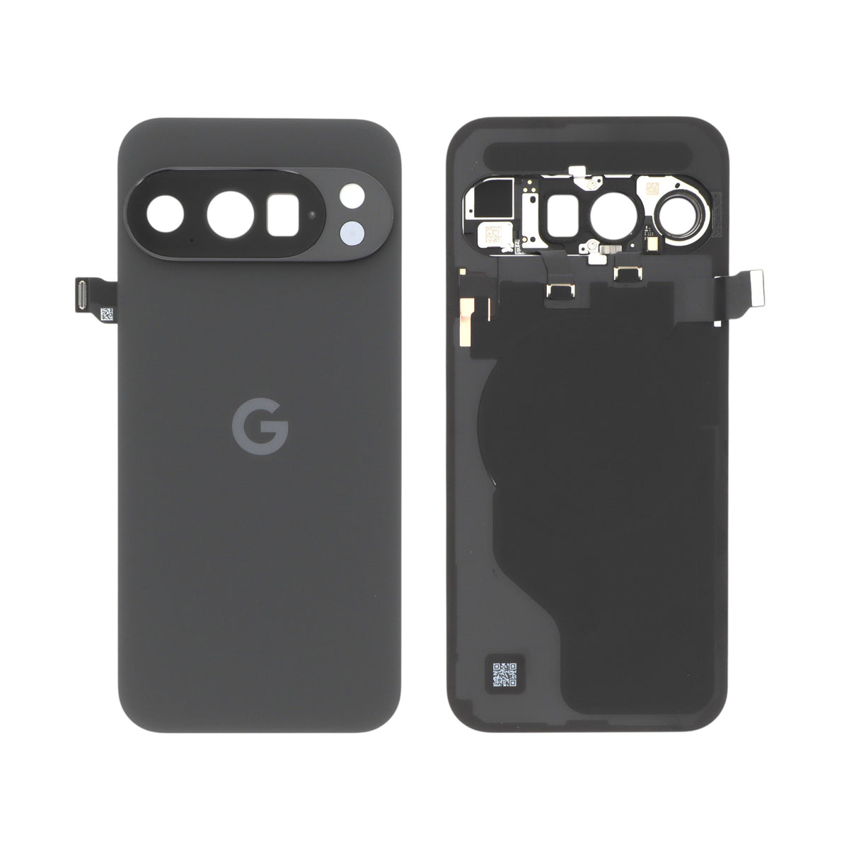 Vitre arrière volcanique Pixel 10 Pro – Noir – Original Google (Service Pack)