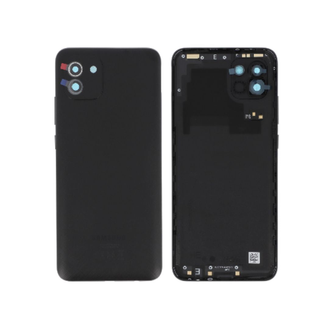 Vitre arrière Galaxy A03 – Noir – Original Samsung (Service Pack)