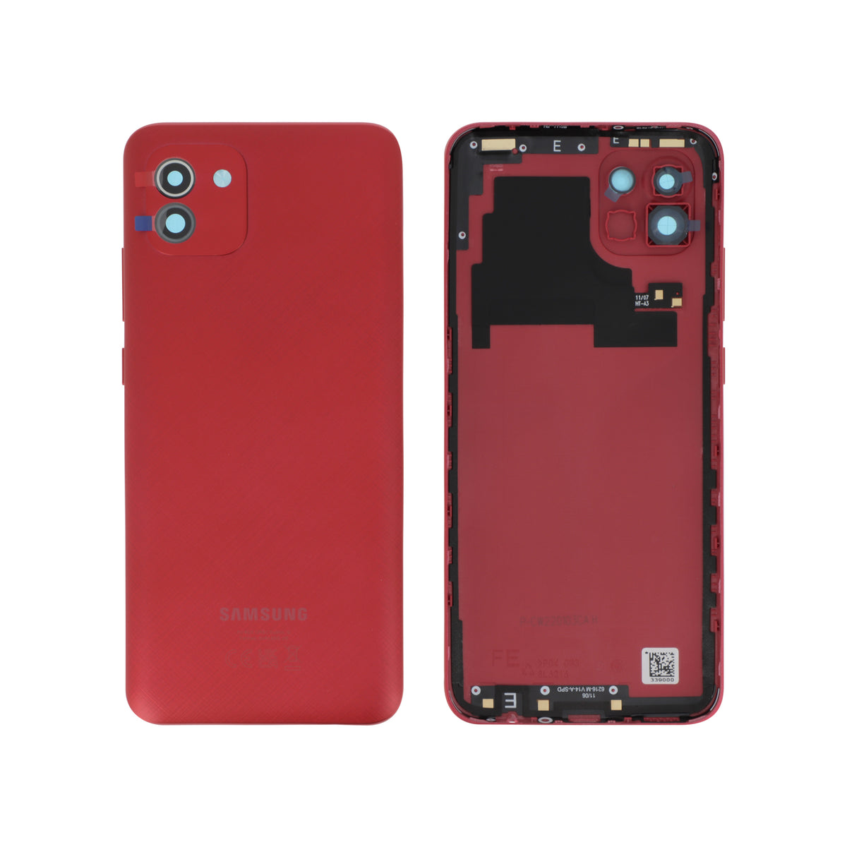 Vitre arrière Galaxy A03 – Rouge – Original Samsung (Service Pack)