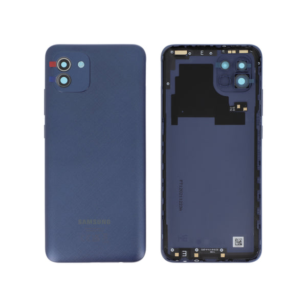 Vitre arrière Galaxy A03 – Bleu – Original Samsung (Service Pack)