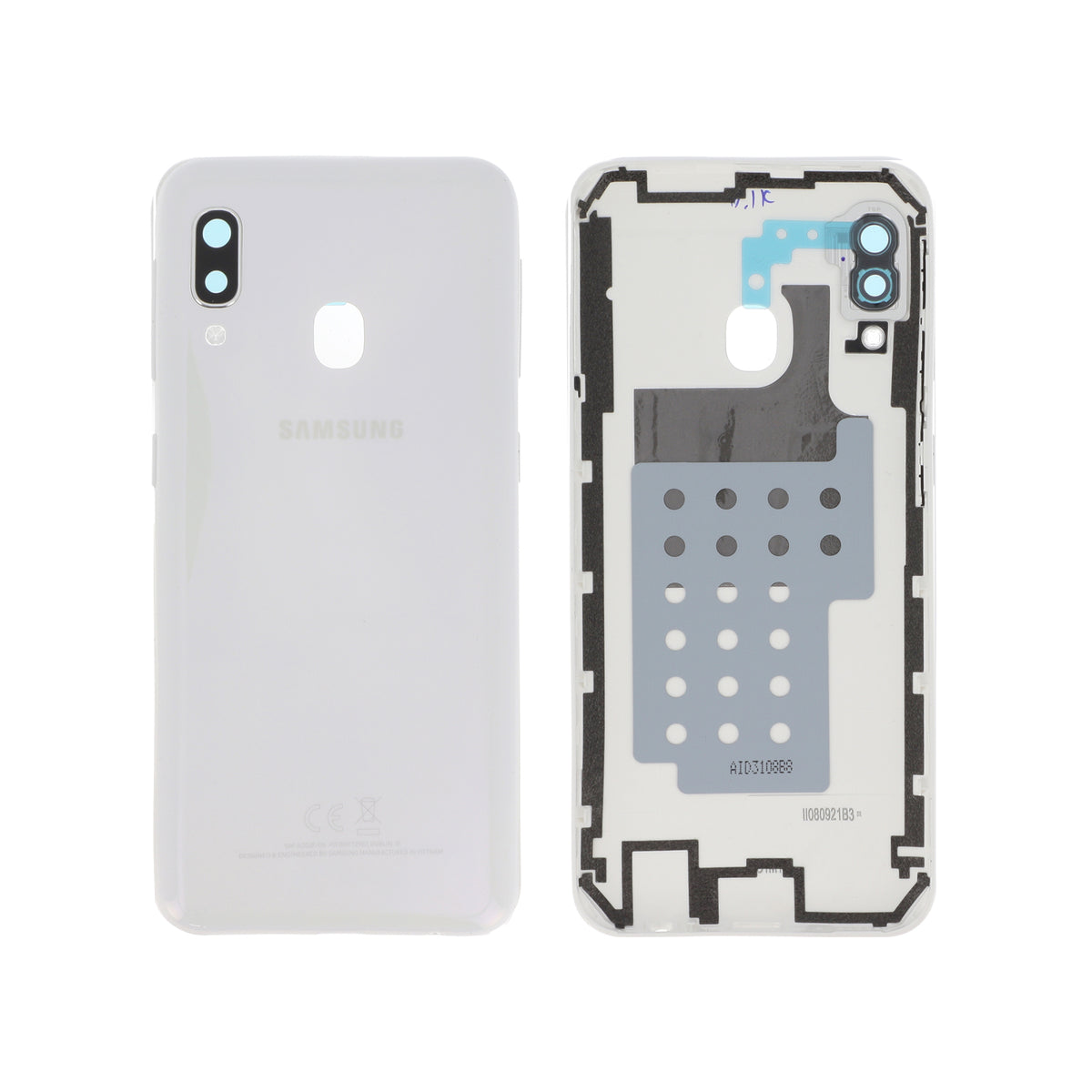 Vitre arrière Galaxy A20e – Blanc – Original Samsung (Service Pack)