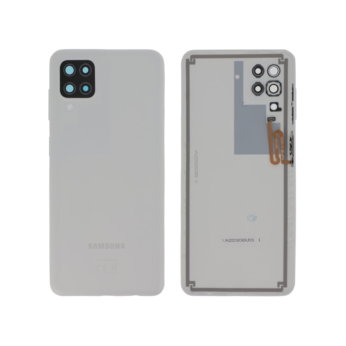 Vitre arrière Galaxy A12s / A12 – Blanc – Original Samsung (Service Pack)