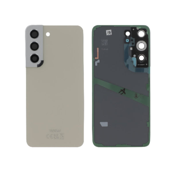 Vitre arrière Galaxy S22 – Crème – Original Samsung (Service Pack)