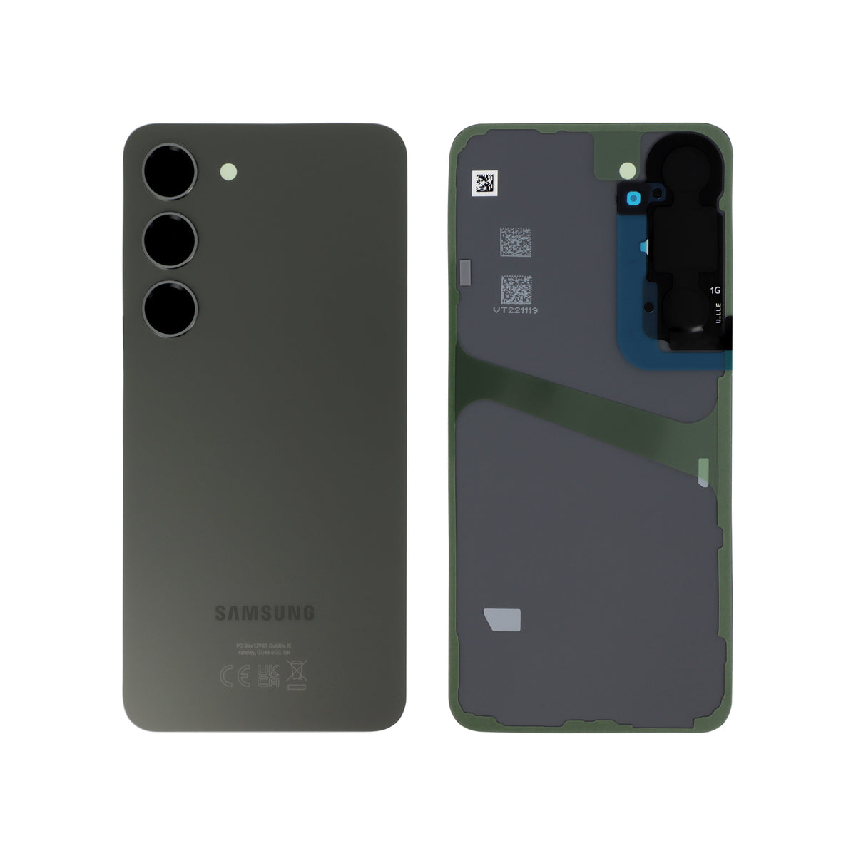 Vitre arrière Galaxy S23 – Vert – Original Samsung (Service Pack)