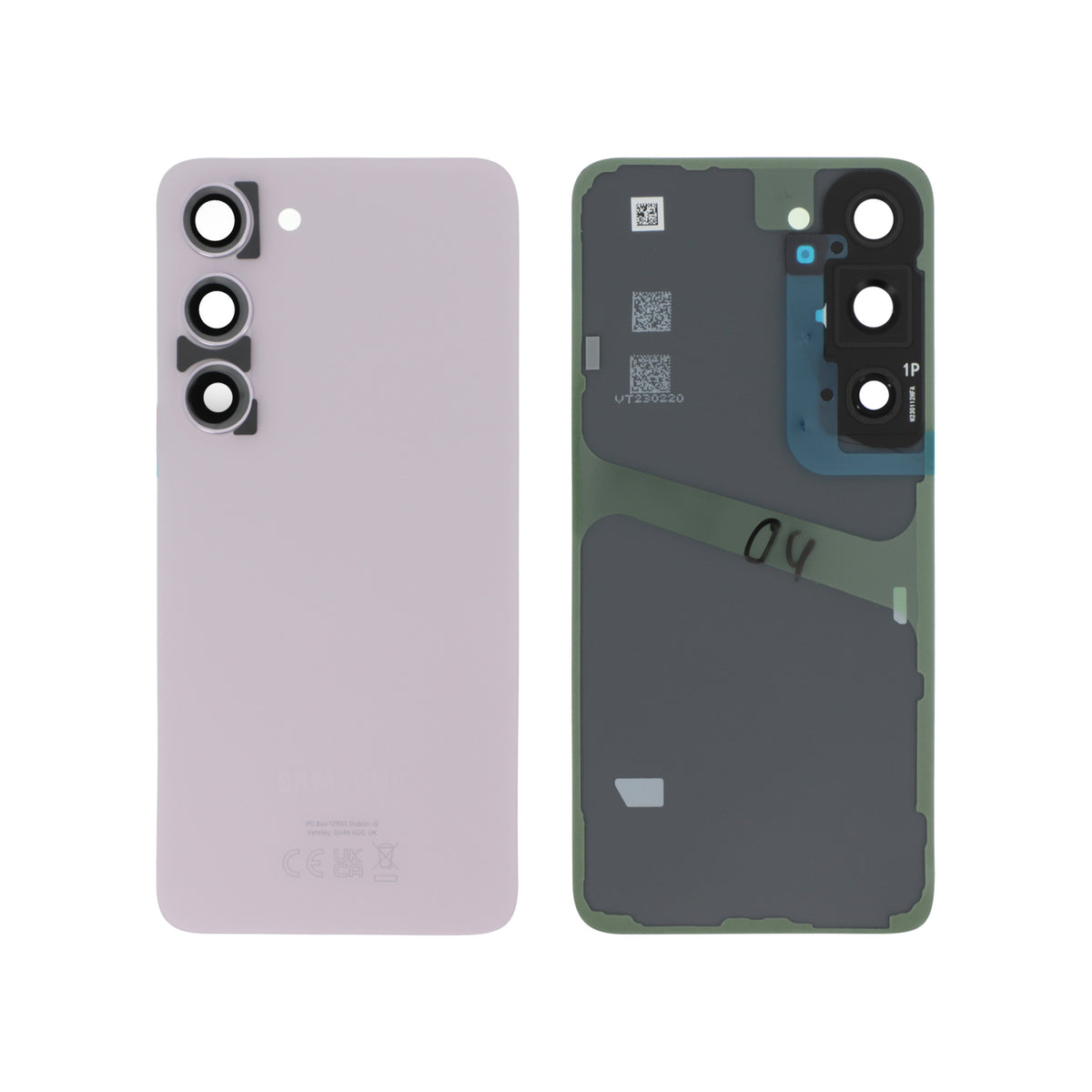 Vitre arrière Galaxy S23 – Lavande – Original Samsung (Service Pack)