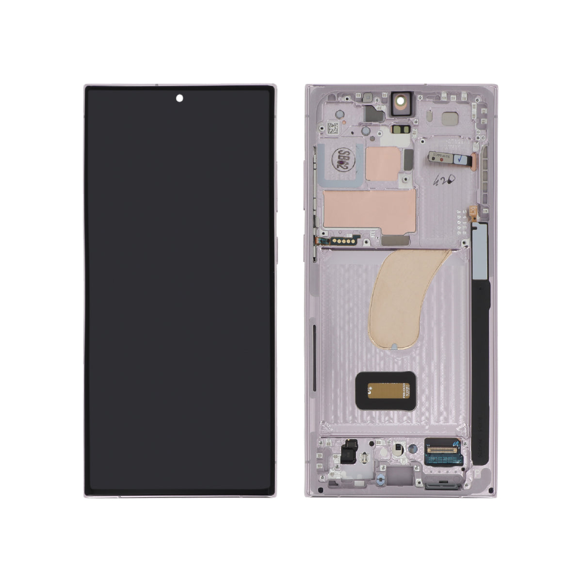 Écran complet Galaxy S23 Ultra – Lavande – Original Samsung (Service Pack)