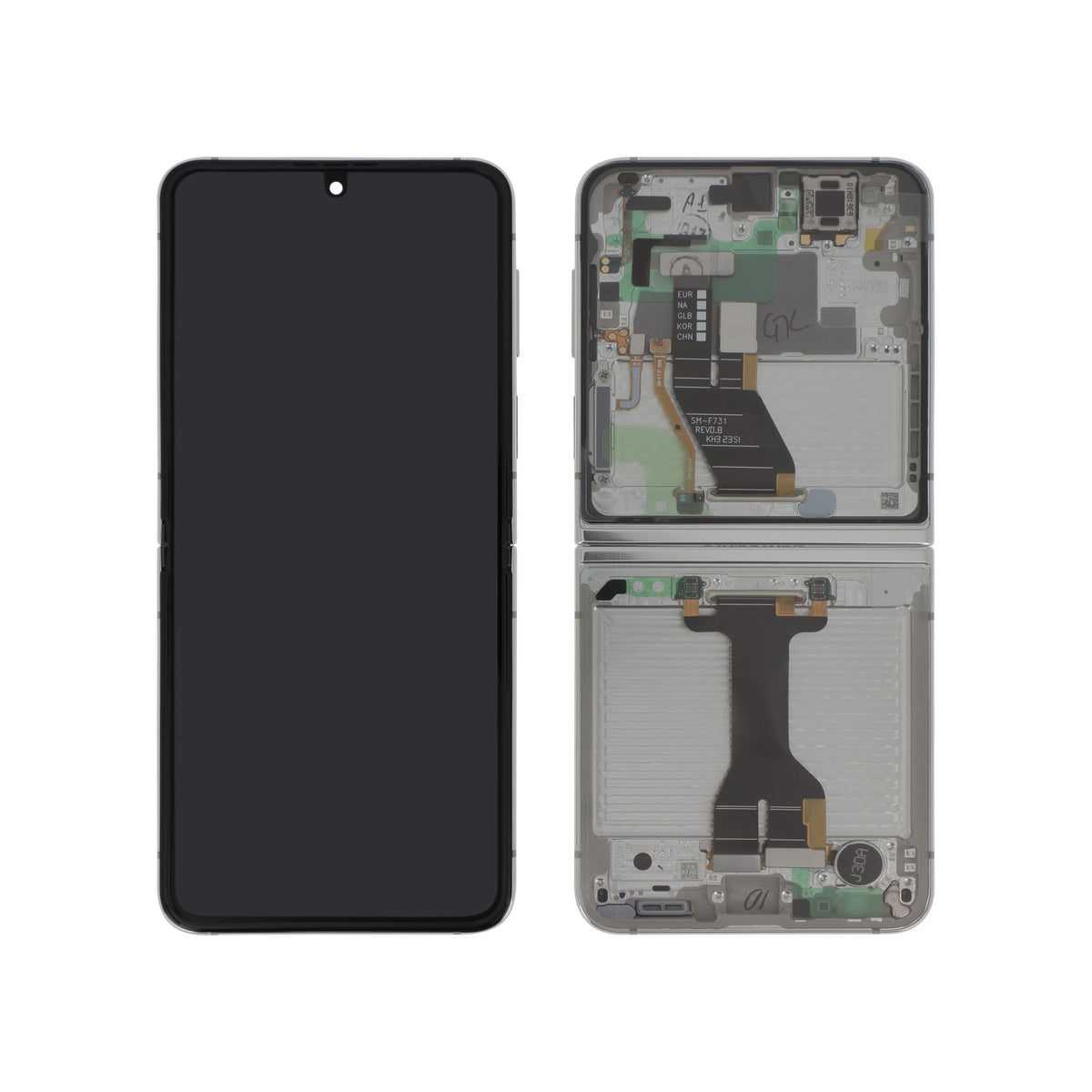 Écran complet Galaxy Z Flip5 – Crème – Original Samsung (Service Pack)