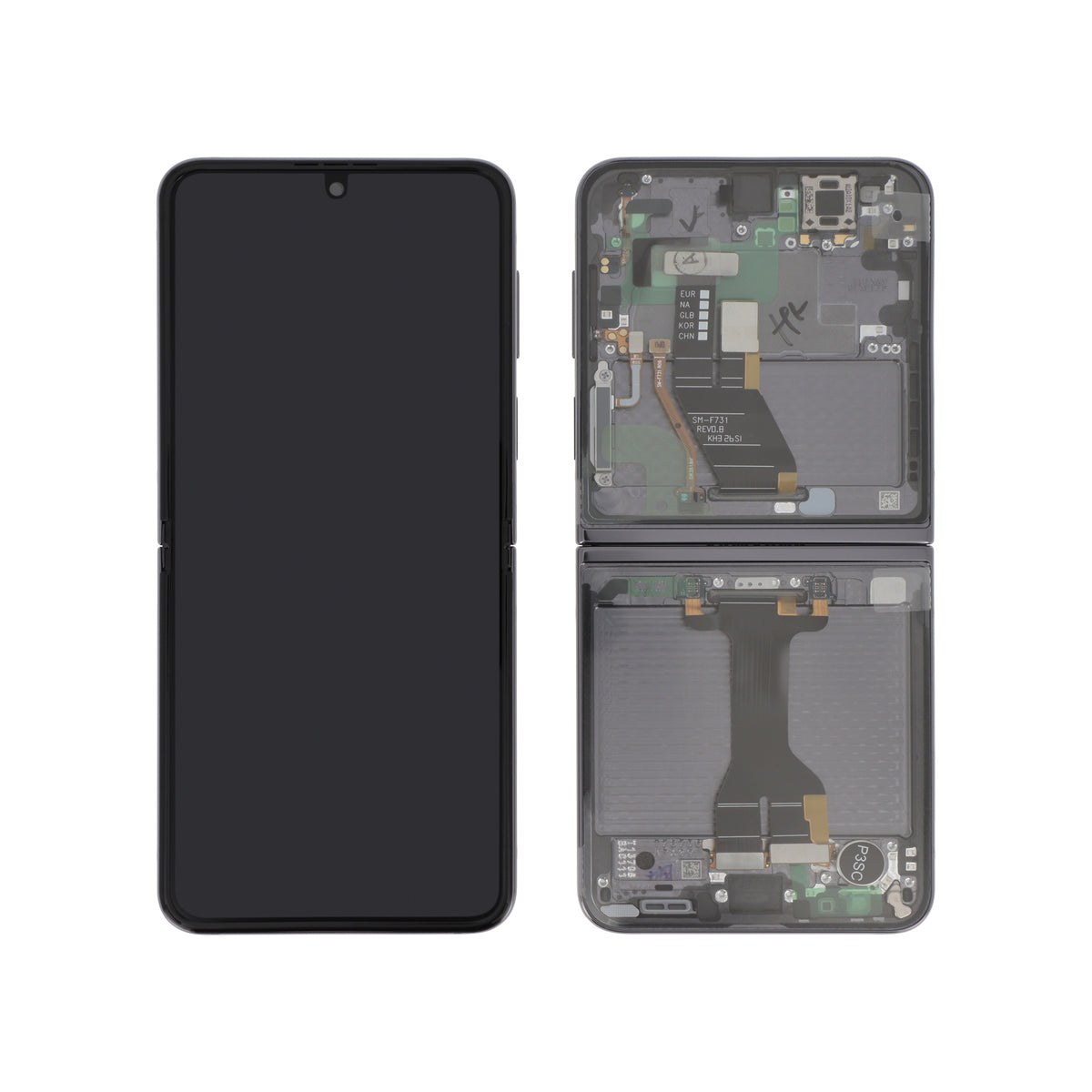 Écran complet Galaxy Z Flip5 – Graphite – Original Samsung (Service Pack)