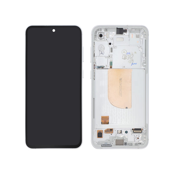 Écran complet Galaxy S23 FE – Blanc – Original Samsung (Service Pack)