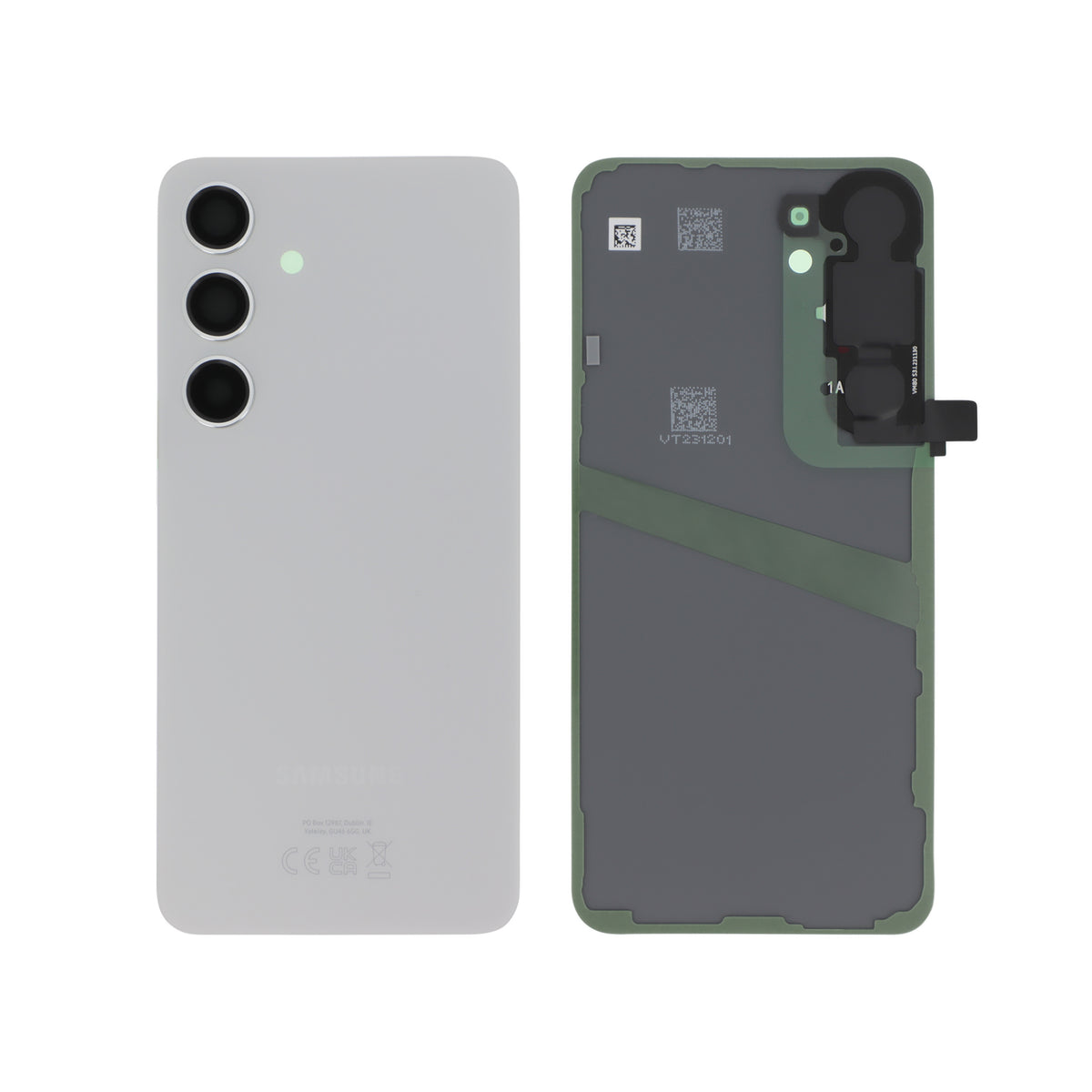 Vitre arrière Galaxy S24 – Gris Marbre – Original Samsung (Service Pack)