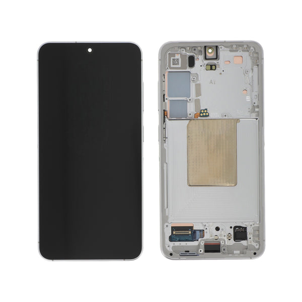 Écran complet Galaxy S24 – Blanc – Original Samsung (Service Pack)