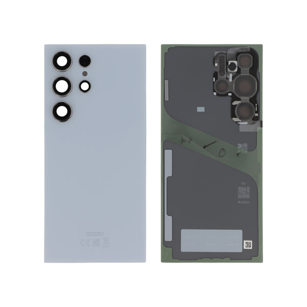 Vitre arrière Galaxy S24 Ultra – Titane Bleu – Original Samsung (Service Pack)