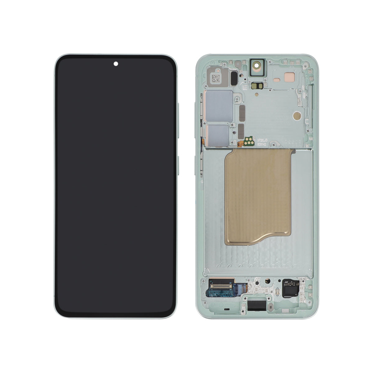 Écran complet Galaxy S25 – Vert d'eau – Original Samsung (Service Pack)
