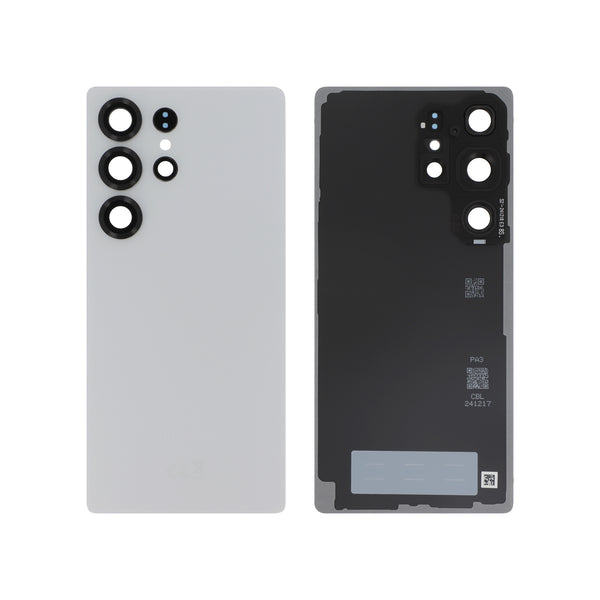 Vitre arrière Galaxy S25 Ultra – Argent Titane – Original Samsung (Service Pack)