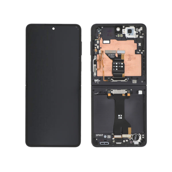 Écran complet Galaxy Z Flip7 – Noir Absolu – Original Samsung (Service Pack)