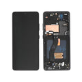 Écran complet Galaxy S21 Ultra – Noir – Qualité d'origine – avec châssis