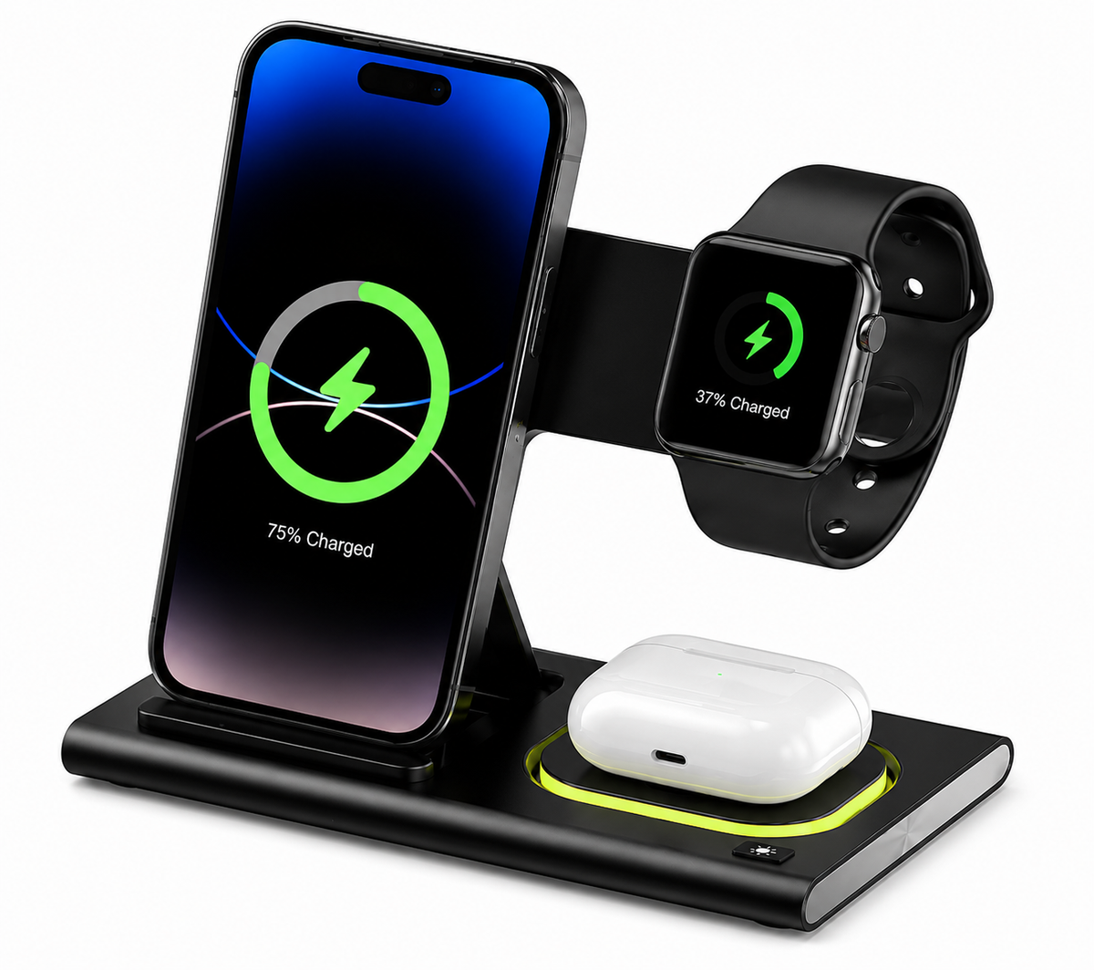Station de charge sans fil pliable 4-en-1 Jellico